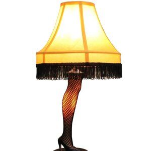 Holidays Christmas Story's Famous Leg Lamp with Fringed Shade
